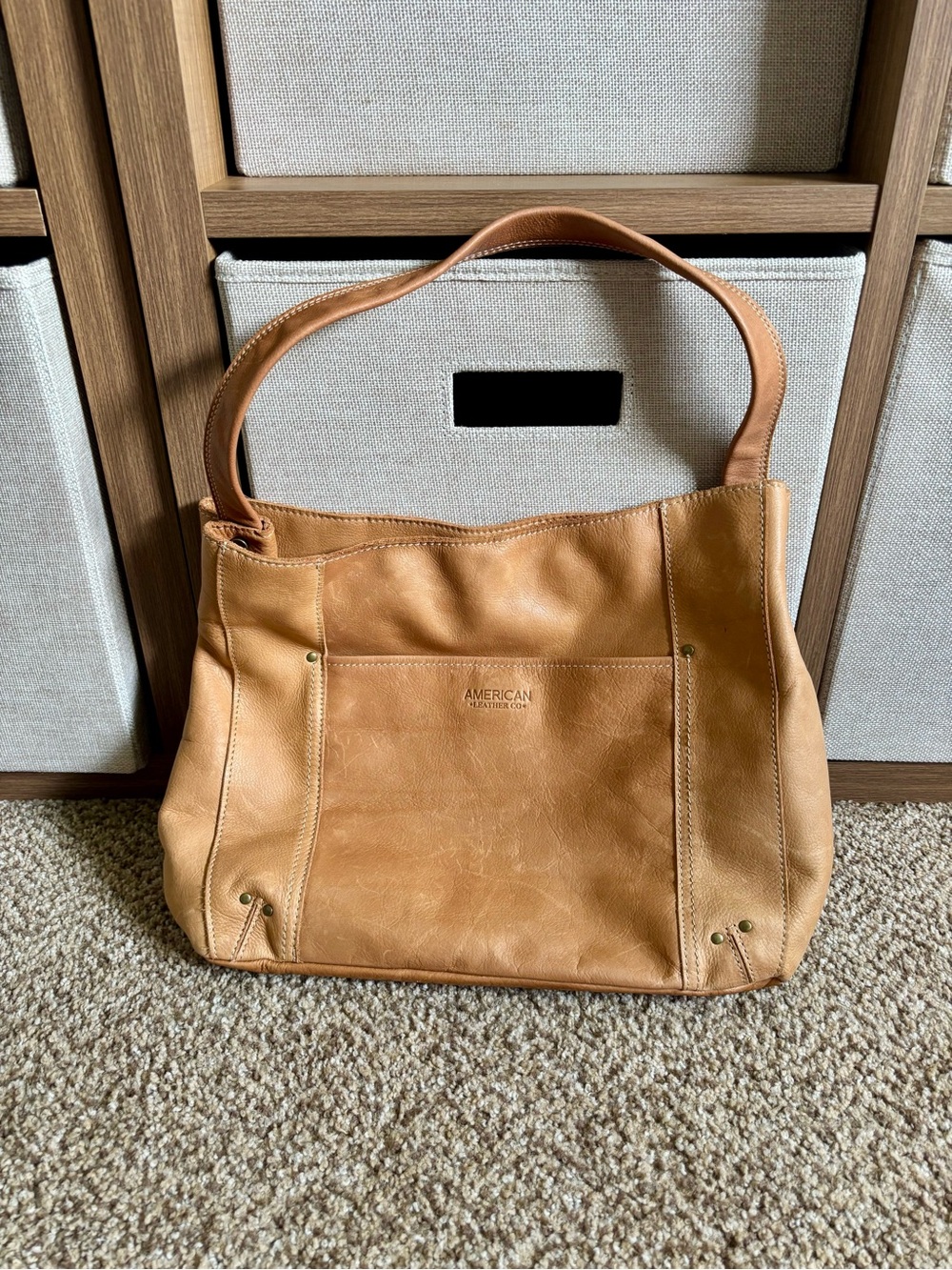 American Leather Co. Tan Shoulder Bag Purse